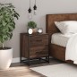 vidaXL Nachttisch Braun Eichen-Optik 40x31x50 cm Holzwerkstoff vidaXL Nachttisch Braun Eichen-Optik 40x31x50 cm Holzwerkstoff