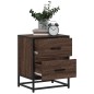 vidaXL Nachttisch Braun Eichen-Optik 40x31x50 cm Holzwerkstoff vidaXL Nachttisch Braun Eichen-Optik 40x31x50 cm Holzwerkstoff