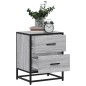 vidaXL Nachttisch Grau Sonoma 40x31x50 cm Holzwerkstoff vidaXL Nachttisch Grau Sonoma 40x31x50 cm Holzwerkstoff