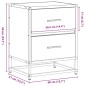 vidaXL Nachttisch Grau Sonoma 40x31x50 cm Holzwerkstoff vidaXL Nachttisch Grau Sonoma 40x31x50 cm Holzwerkstoff