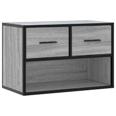 vidaXL TV-Schrank Grau Sonoma 60x31x39,5 cm Holzwerkstoff und Metall