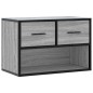 vidaXL TV-Schrank Grau Sonoma 60x31x39,5 cm Holzwerkstoff und Metall vidaXL TV-Schrank Grau Sonoma 60x31x39,5 cm Holzwerkstoff und Metall