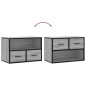vidaXL TV-Schrank Grau Sonoma 60x31x39,5 cm Holzwerkstoff und Metall vidaXL TV-Schrank Grau Sonoma 60x31x39,5 cm Holzwerkstoff und Metall