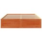 vidaXL Massivholzbett ohne Matratze mit Schubladen Braun 180x200 cm vidaXL Massivholzbett ohne Matratze mit Schubladen Braun 180x200 cm