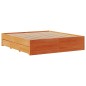 vidaXL Massivholzbett ohne Matratze mit Schubladen Braun 180x200 cm vidaXL Massivholzbett ohne Matratze mit Schubladen Braun 180x200 cm