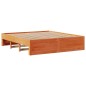 vidaXL Massivholzbett ohne Matratze mit Schubladen Braun 180x200 cm vidaXL Massivholzbett ohne Matratze mit Schubladen Braun 180x200 cm