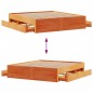 vidaXL Massivholzbett ohne Matratze mit Schubladen Braun 180x200 cm vidaXL Massivholzbett ohne Matratze mit Schubladen Braun 180x200 cm
