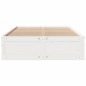 vidaXL Massivholzbett ohne Matratze mit Schubladen Weiß 140x200 cm vidaXL Massivholzbett ohne Matratze mit Schubladen Weiß 140x200 cm