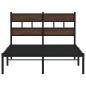 vidaXL Bettgestell ohne Matratze mit Kopfteil Braun Eiche 120x190 cm vidaXL Bettgestell ohne Matratze mit Kopfteil Braun Eiche 120x190 cm