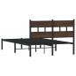 vidaXL Bettgestell ohne Matratze mit Kopfteil Braun Eiche 120x190 cm vidaXL Bettgestell ohne Matratze mit Kopfteil Braun Eiche 120x190 cm
