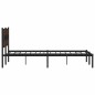vidaXL Bettgestell ohne Matratze mit Kopfteil Braun Eiche 180x200 cm vidaXL Bettgestell ohne Matratze mit Kopfteil Braun Eiche 180x200 cm