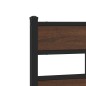 vidaXL Bettgestell ohne Matratze mit Kopfteil Braun Eiche 180x200 cm vidaXL Bettgestell ohne Matratze mit Kopfteil Braun Eiche 180x200 cm