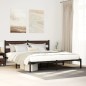 vidaXL Bettgestell ohne Matratze mit Kopfteil Braun Eiche 190x200 cm vidaXL Bettgestell ohne Matratze mit Kopfteil Braun Eiche 190x200 cm