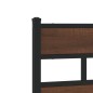 vidaXL Kopfteil Braun Eichen-Optik 135 cm Stahl und Holzwerkstoff vidaXL Kopfteil Braun Eichen-Optik 135 cm Stahl und Holzwerkstoff