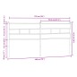vidaXL Kopfteil Braun Eichen-Optik 190 cm Stahl und Holzwerkstoff vidaXL Kopfteil Braun Eichen-Optik 190 cm Stahl und Holzwerkstoff