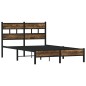 vidaXL Bettgestell ohne Matratze mit Kopfteil Sonoma-Eiche 120x190 cm vidaXL Bettgestell ohne Matratze mit Kopfteil Sonoma-Eiche 120x190 cm