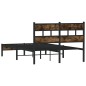 vidaXL Bettgestell ohne Matratze mit Kopfteil Sonoma-Eiche 120x190 cm vidaXL Bettgestell ohne Matratze mit Kopfteil Sonoma-Eiche 120x190 cm