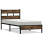 vidaXL Bettgestell ohne Matratze mit Kopfteil Sonoma-Eiche 100x200 cm vidaXL Bettgestell ohne Matratze mit Kopfteil Sonoma-Eiche 100x200 cm