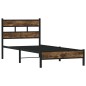 vidaXL Bettgestell ohne Matratze mit Kopfteil Sonoma-Eiche 100x200 cm vidaXL Bettgestell ohne Matratze mit Kopfteil Sonoma-Eiche 100x200 cm