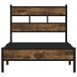 vidaXL Bettgestell ohne Matratze mit Kopfteil Sonoma-Eiche 100x200 cm vidaXL Bettgestell ohne Matratze mit Kopfteil Sonoma-Eiche 100x200 cm