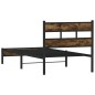 vidaXL Bettgestell ohne Matratze mit Kopfteil Sonoma-Eiche 100x200 cm vidaXL Bettgestell ohne Matratze mit Kopfteil Sonoma-Eiche 100x200 cm