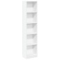 vidaXL Bücherregal Weiß 40x24x176 cm Holzwerkstoff vidaXL Bücherregal Weiß 40x24x176 cm Holzwerkstoff