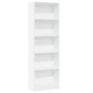 vidaXL Bücherregal Weiß 60x24x176 cm Holzwerkstoff