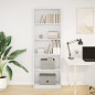 vidaXL Bücherregal Weiß 60x24x176 cm Holzwerkstoff