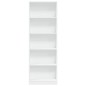 vidaXL Bücherregal Weiß 60x24x176 cm Holzwerkstoff