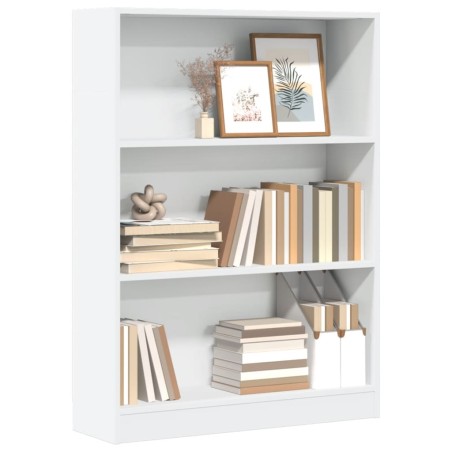 vidaXL Bücherregal Weiß 80x24x109 cm Holzwerkstoff