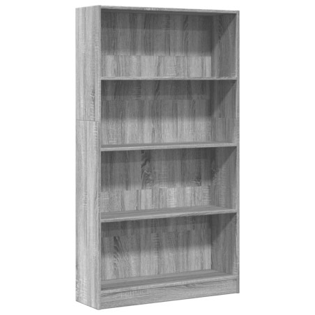 vidaXL Bücherregal Grau Sonoma 80x24x143 cm Holzwerkstoff