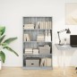 vidaXL Bücherregal Grau Sonoma 80x24x143 cm Holzwerkstoff vidaXL Bücherregal Grau Sonoma 80x24x143 cm Holzwerkstoff