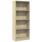 vidaXL Bücherregal Sonoma-Eiche 60x24x143 cm Holzwerkstoff vidaXL Bücherregal Sonoma-Eiche 60x24x143 cm Holzwerkstoff
