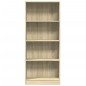 vidaXL Bücherregal Sonoma-Eiche 60x24x143 cm Holzwerkstoff vidaXL Bücherregal Sonoma-Eiche 60x24x143 cm Holzwerkstoff