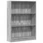 vidaXL Bücherregal Grau Sonoma 80x24x109 cm Holzwerkstoff vidaXL Bücherregal Grau Sonoma 80x24x109 cm Holzwerkstoff