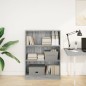 vidaXL Bücherregal Grau Sonoma 80x24x109 cm Holzwerkstoff vidaXL Bücherregal Grau Sonoma 80x24x109 cm Holzwerkstoff