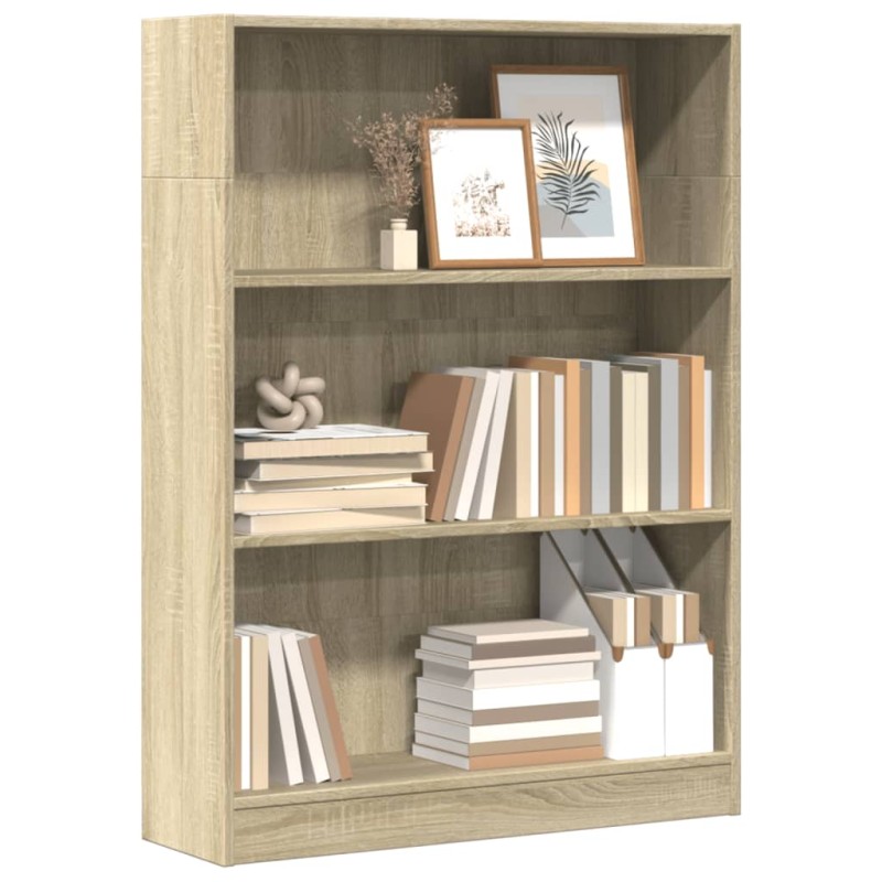 vidaXL Bücherregal Sonoma-Eiche 80x24x109 cm Holzwerkstoff vidaXL Bücherregal Sonoma-Eiche 80x24x109 cm Holzwerkstoff