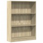 vidaXL Bücherregal Sonoma-Eiche 80x24x109 cm Holzwerkstoff vidaXL Bücherregal Sonoma-Eiche 80x24x109 cm Holzwerkstoff