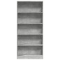 vidaXL Bücherregal Betongrau 80x24x176 cm Holzwerkstoff vidaXL Bücherregal Betongrau 80x24x176 cm Holzwerkstoff