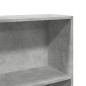 vidaXL Bücherregal Betongrau 80x24x176 cm Holzwerkstoff vidaXL Bücherregal Betongrau 80x24x176 cm Holzwerkstoff