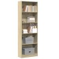 vidaXL Bücherregal Sonoma-Eiche 60x24x176 cm Holzwerkstoff vidaXL Bücherregal Sonoma-Eiche 60x24x176 cm Holzwerkstoff