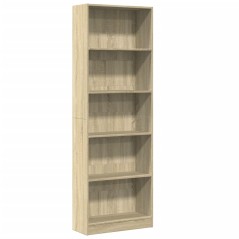 vidaXL Bücherregal Sonoma-Eiche 60x24x176 cm Holzwerkstoff
