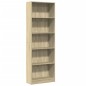 vidaXL Bücherregal Sonoma-Eiche 60x24x176 cm Holzwerkstoff vidaXL Bücherregal Sonoma-Eiche 60x24x176 cm Holzwerkstoff