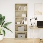 vidaXL Bücherregal Sonoma-Eiche 60x24x176 cm Holzwerkstoff vidaXL Bücherregal Sonoma-Eiche 60x24x176 cm Holzwerkstoff