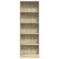 vidaXL Bücherregal Sonoma-Eiche 60x24x176 cm Holzwerkstoff vidaXL Bücherregal Sonoma-Eiche 60x24x176 cm Holzwerkstoff