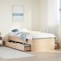 vidaXL Massivholzbett ohne Matratze mit Schubladen 90x200 cm vidaXL Massivholzbett ohne Matratze mit Schubladen 90x200 cm