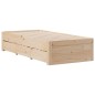 vidaXL Massivholzbett ohne Matratze mit Schubladen 90x200 cm vidaXL Massivholzbett ohne Matratze mit Schubladen 90x200 cm