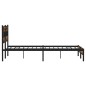 vidaXL Metallbett ohne Matratze Räuchereiche 200x200 cm vidaXL Metallbett ohne Matratze Räuchereiche 200x200 cm