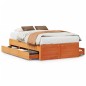 vidaXL Massivholzbett ohne Matratze mit Schubladen Braun 120x190 cm vidaXL Massivholzbett ohne Matratze mit Schubladen Braun 120x190 cm