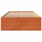 vidaXL Massivholzbett ohne Matratze mit Schubladen Braun 120x190 cm vidaXL Massivholzbett ohne Matratze mit Schubladen Braun 120x190 cm